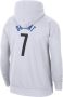 Nike Brooklyn Nets City Edition NBA-fleecehoodie voor heren Wit - Thumbnail 2