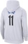 Nike Brooklyn Nets City Edition NBA-fleecehoodie voor heren Wit - Thumbnail 2