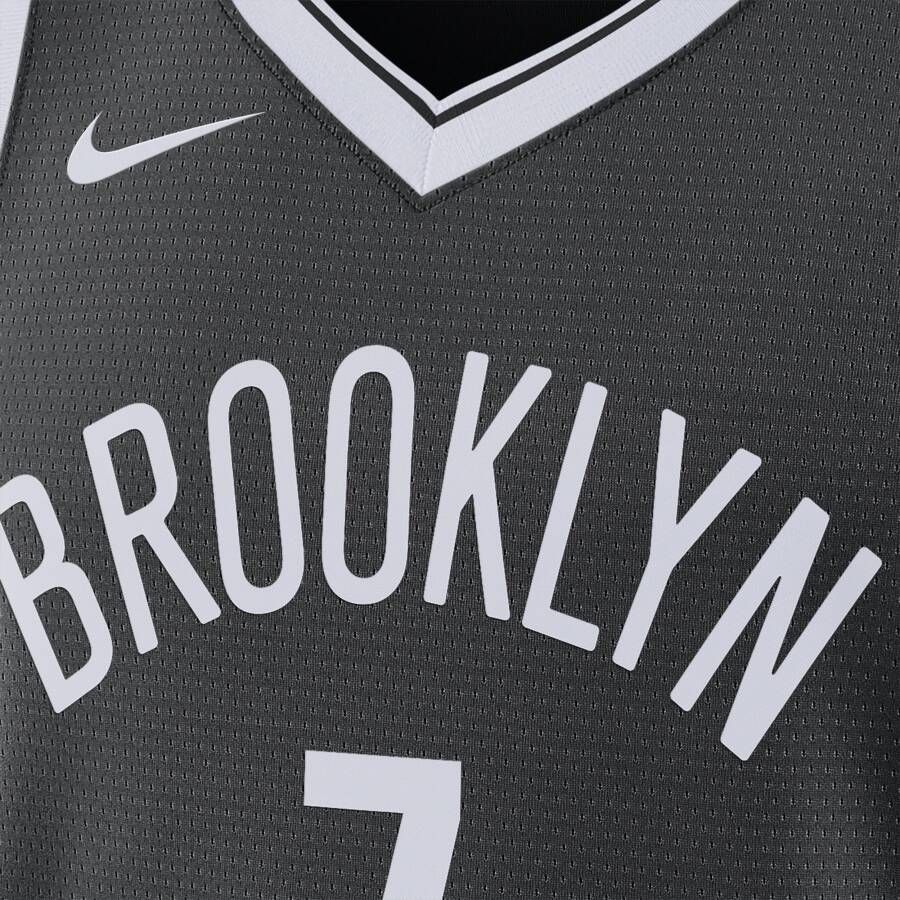 Nike Brooklyn Nets Icon Edition 2022 23 Dri-FIT Swingman NBA-jersey voor heren Zwart