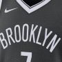 Nike Brooklyn Nets Icon Edition 2022 23 Dri-FIT Swingman NBA-jersey voor heren Zwart - Thumbnail 3
