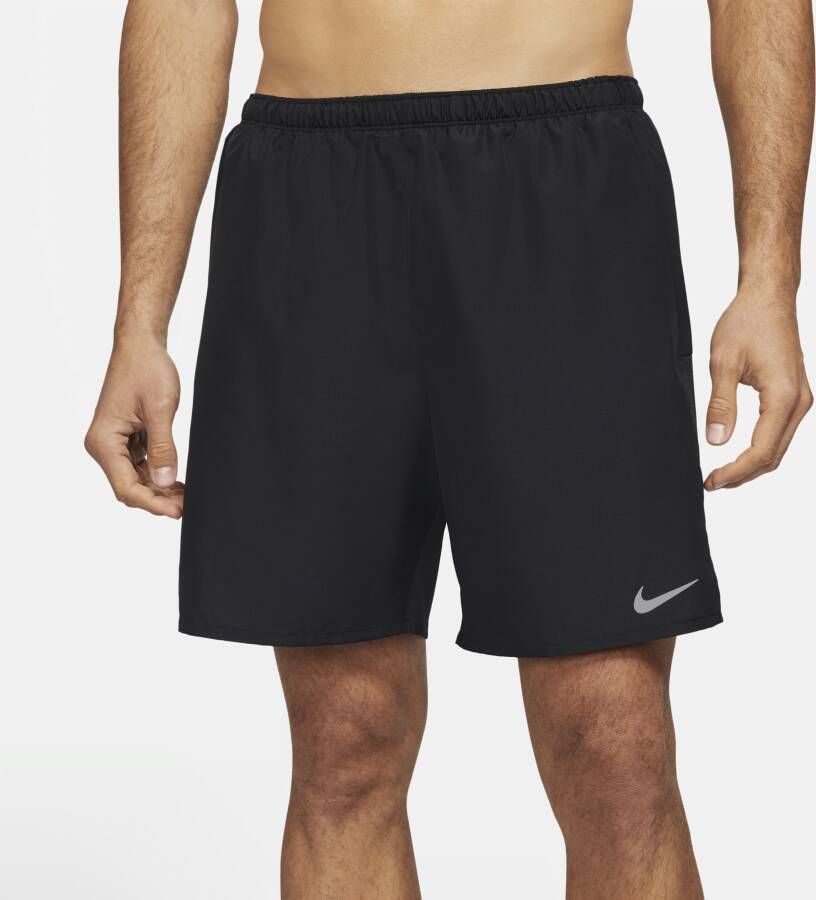 Nike Challenger 2-in-1 hardloopshorts voor heren Zwart