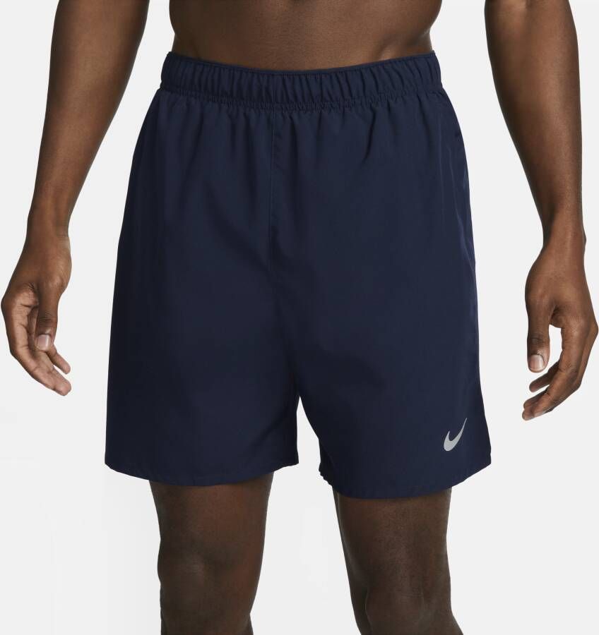 Nike Challenger Dri-FIT hardloopshorts met binnenbroek voor heren (18 cm) Blauw