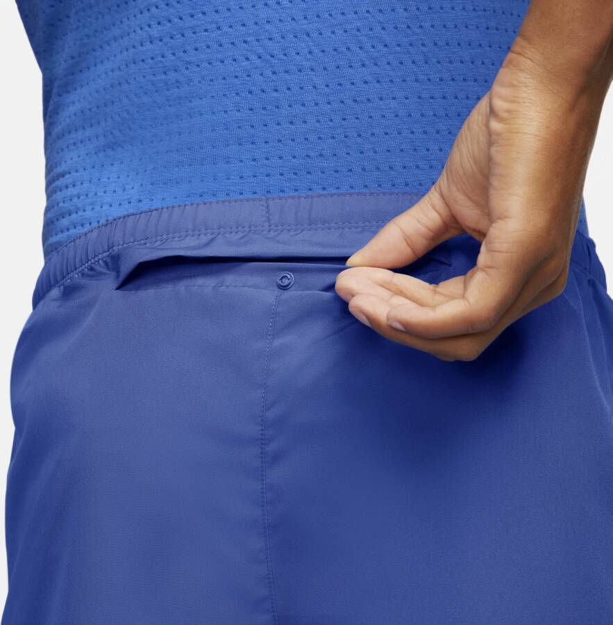 Nike Challenger Hardloopshorts met binnenbroek voor heren (13 cm) Blauw - Foto 5