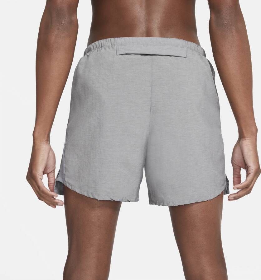 Nike Challenger Hardloopshorts met binnenbroek voor heren (13 cm) Grijs