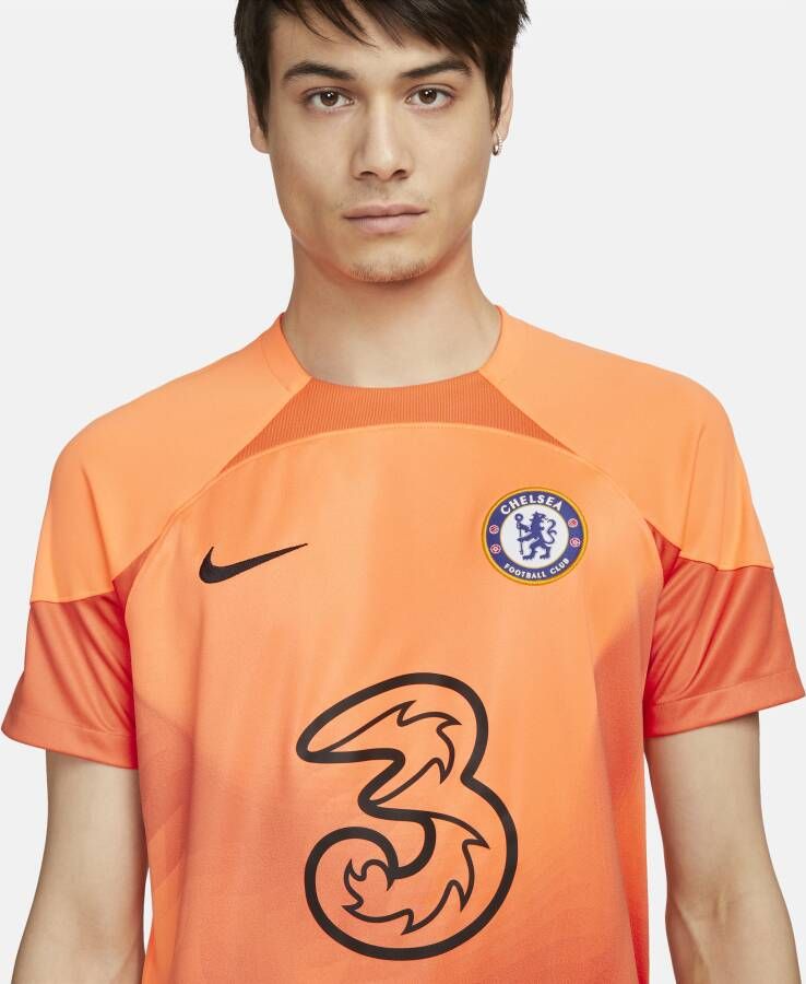 Nike Chelsea FC 2022 23 Stadium Goalkeeper voetbalshirt met Dri-FIT voor heren Oranje
