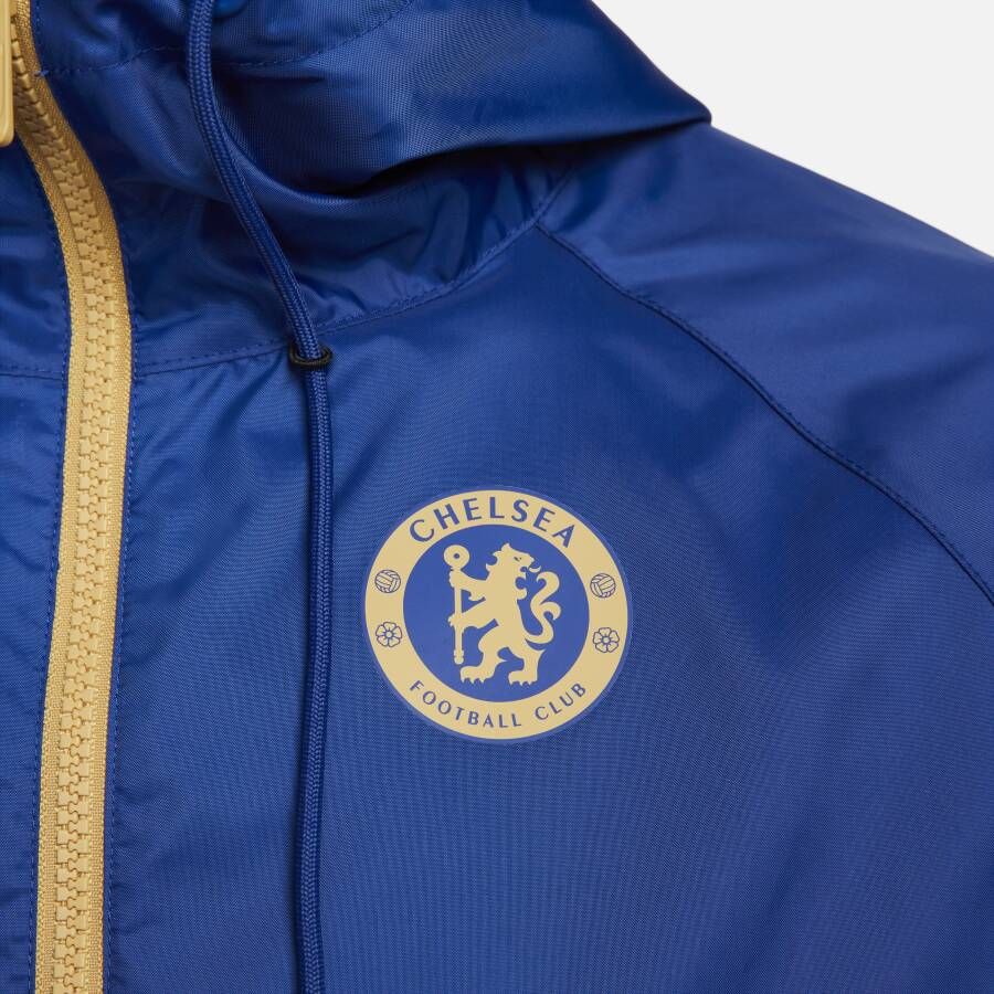 Nike Chelsea FC Sport Essentials Windrunner geweven voetbaljack met capuchon voor heren Blauw