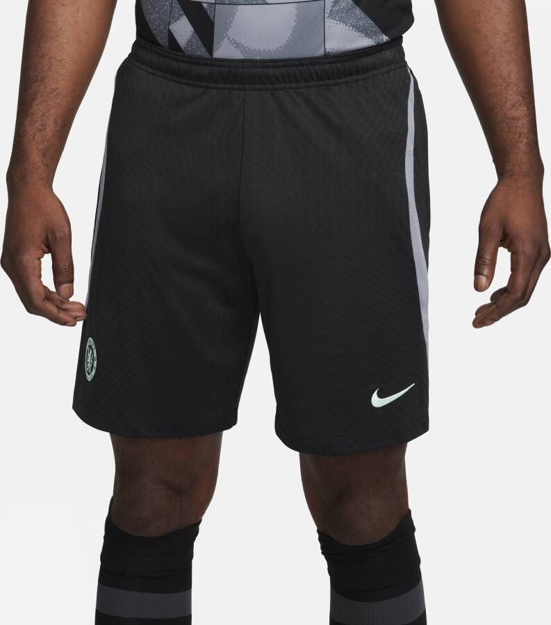 Nike Chelsea FC Strike Derde Dri-FIT knit voetbalshorts voor heren Zwart