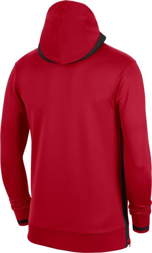 Nike Chicago Bulls Showtime NBA-hoodie met rits en Dri-FIT voor heren Rood