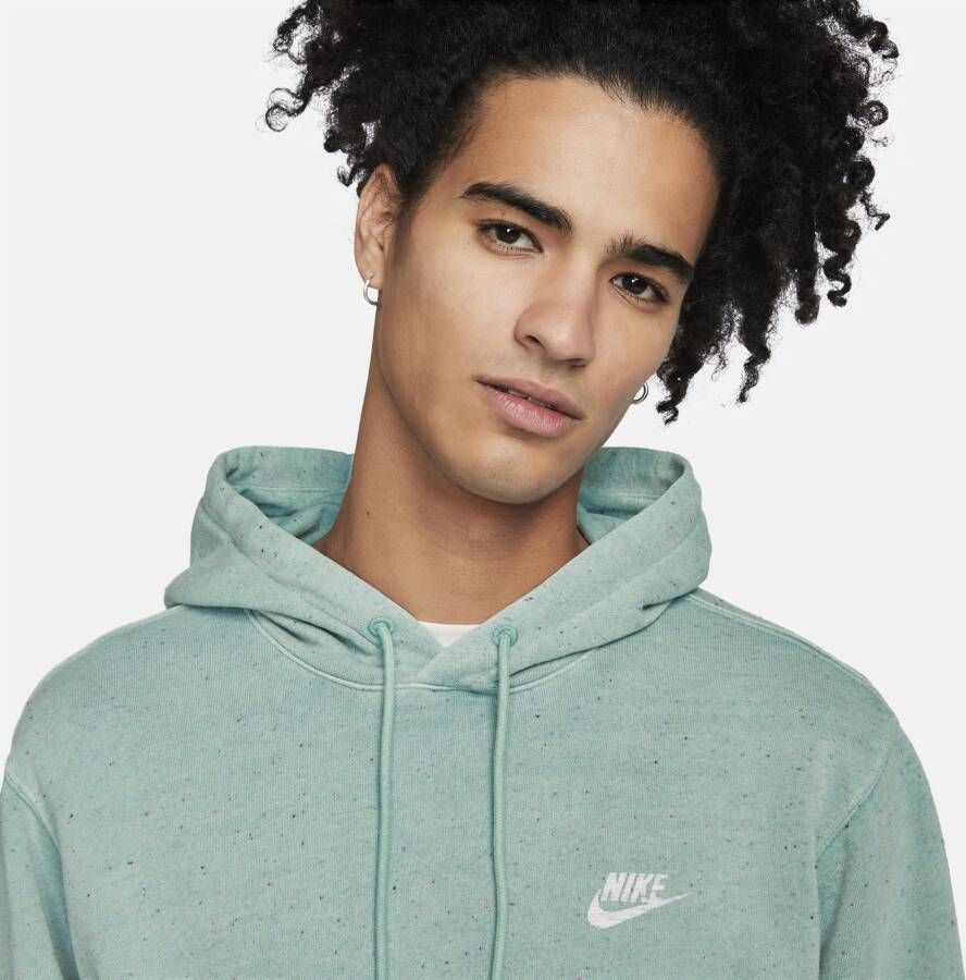 Nike Club Fleece Hoodie voor heren Blauw