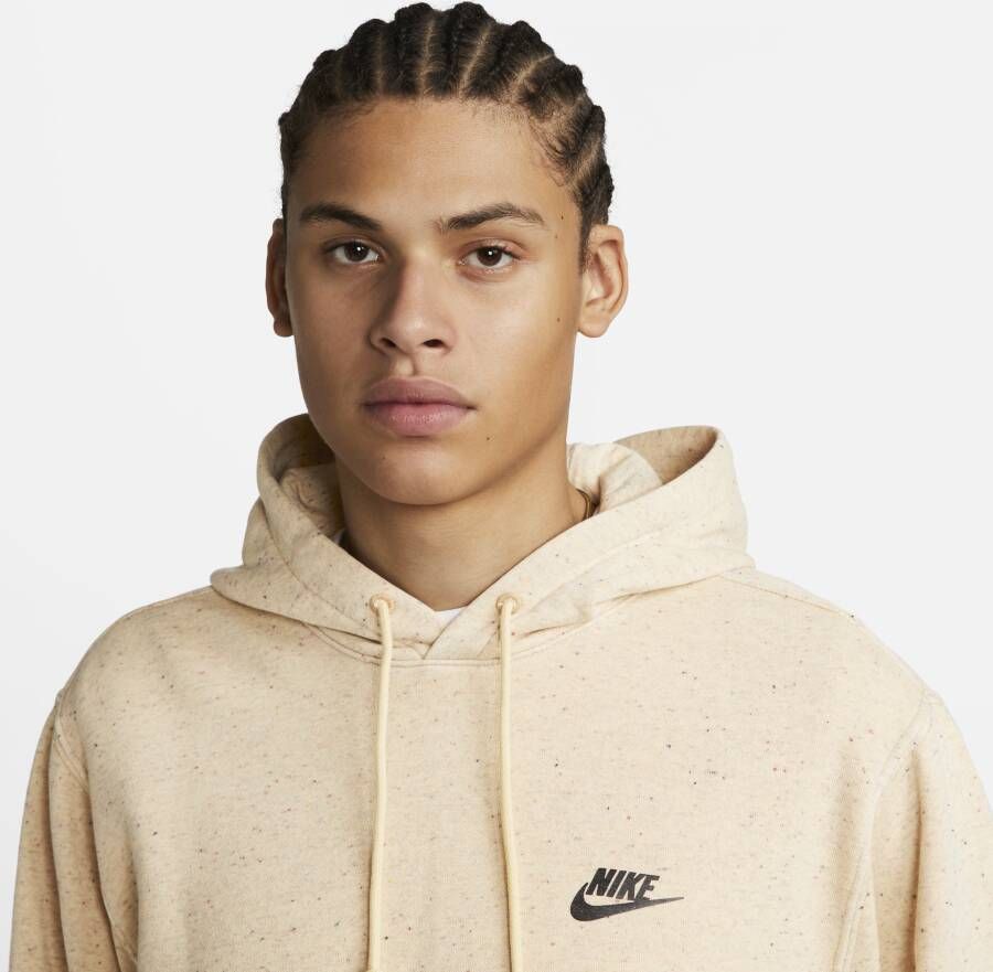 Nike Club Fleece Hoodie voor heren Geel