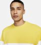 Nike Club herenshirt van sweatstof met kleurblokken en ronde hals Geel - Thumbnail 3