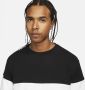 Nike Club herenshirt van sweatstof met kleurblokken en ronde hals Zwart - Thumbnail 2