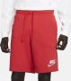 Nike Club herenshorts van sweatstof Rood - Thumbnail 2