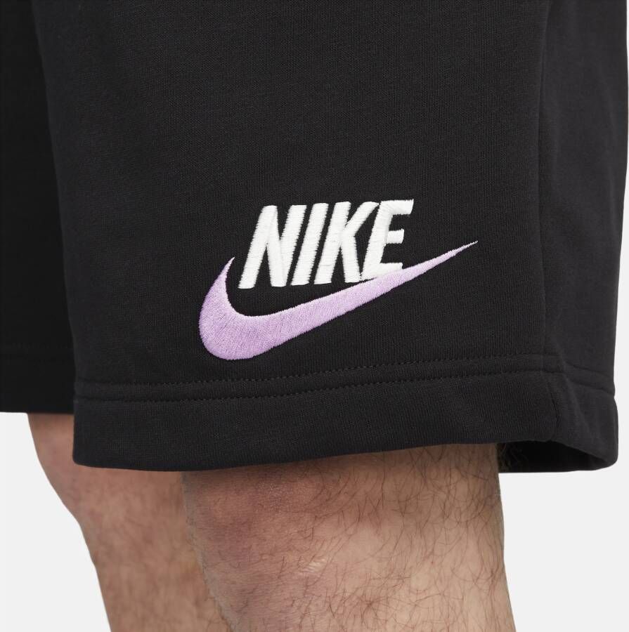 Nike Club herenshorts van sweatstof Zwart