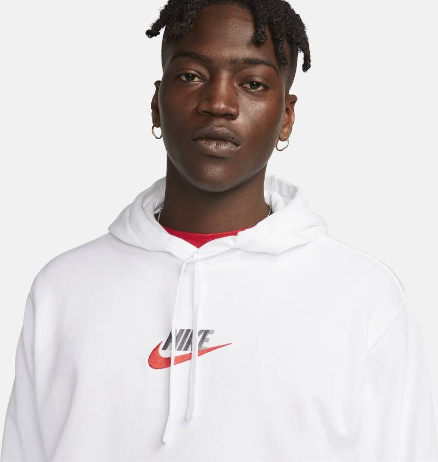 Nike Club hoodie van sweatstof voor heren Wit