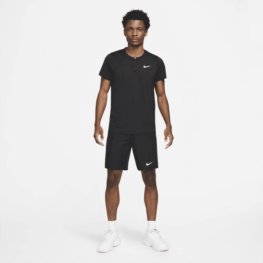 Nike Court Dri-FIT Advantage Tennispolo voor heren Zwart