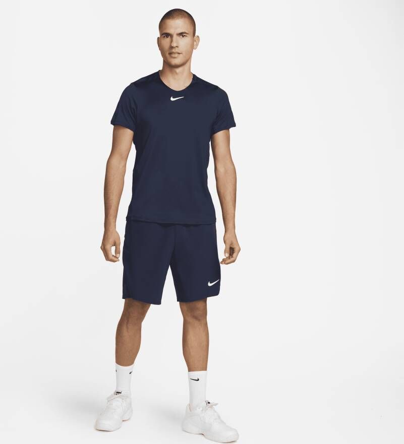 NikeCourt Dri-FIT Advantage Tennistop voor heren Blauw