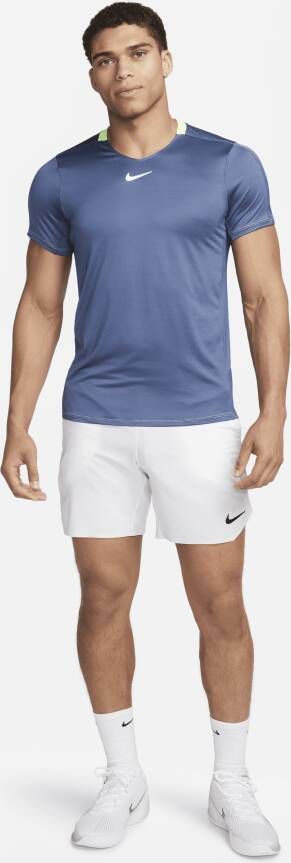 Nike Court Dri-FIT Advantage Tennistop voor heren Blauw