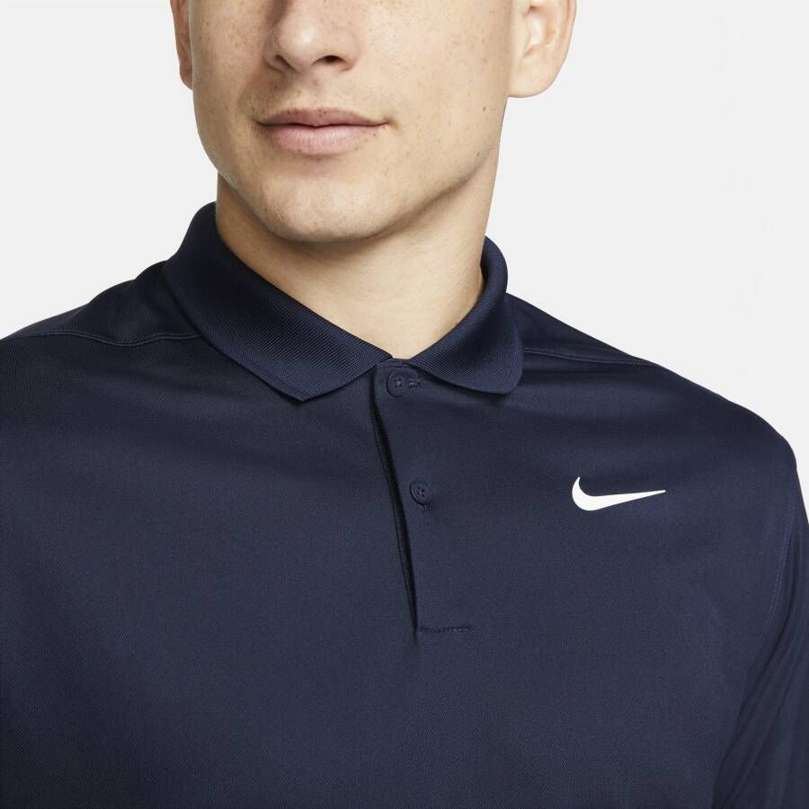 Nike Court Dri-FIT Tennispolo voor heren Blauw