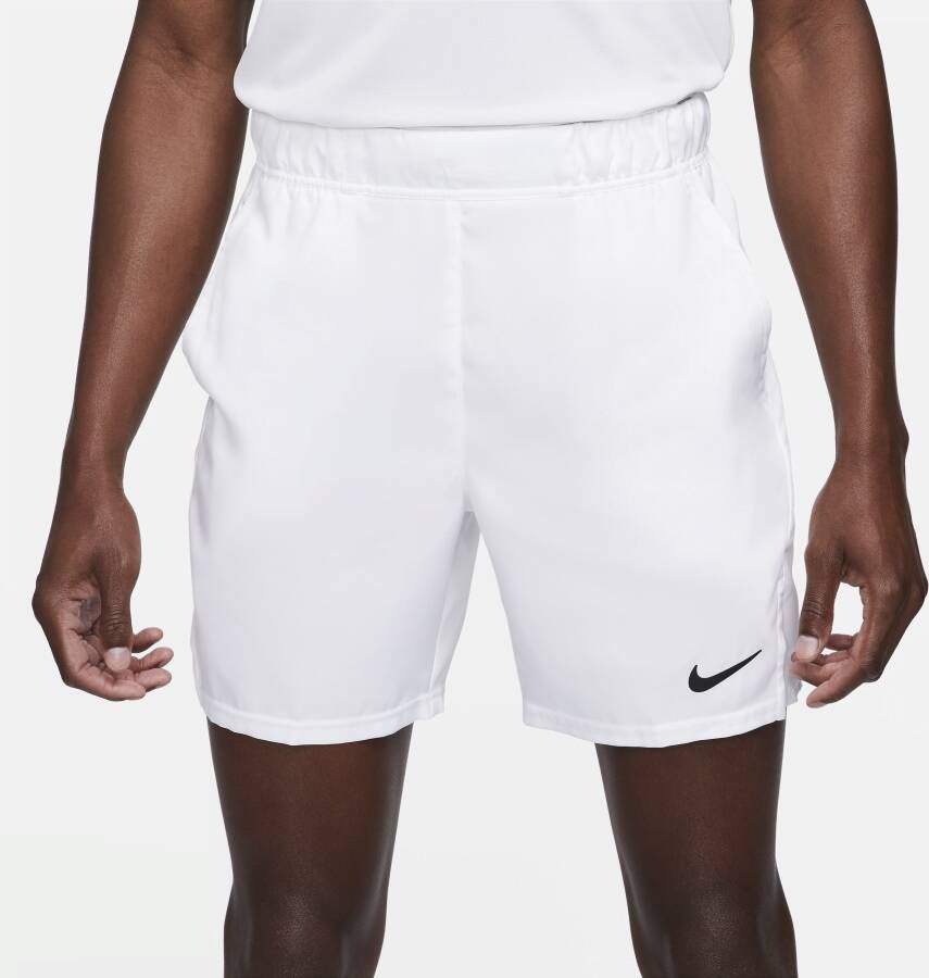 Nike Court Dri-FIT Victory Tennisshorts voor heren (18 cm) Wit