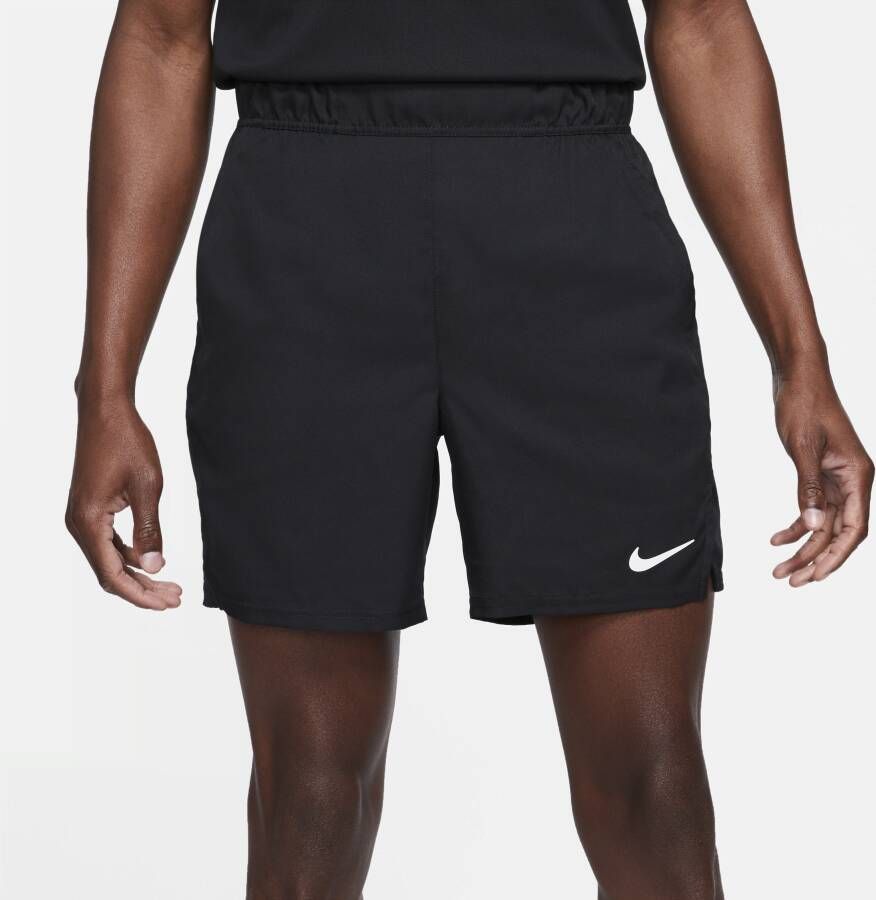 Nike Court Dri-FIT Victory Tennisshorts voor heren (18 cm) Zwart