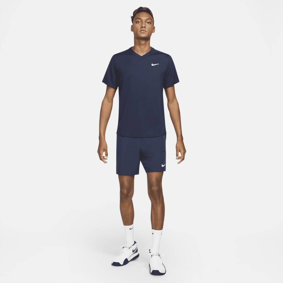 Nike Court Dri-FIT Victory Tennistop voor heren Blauw