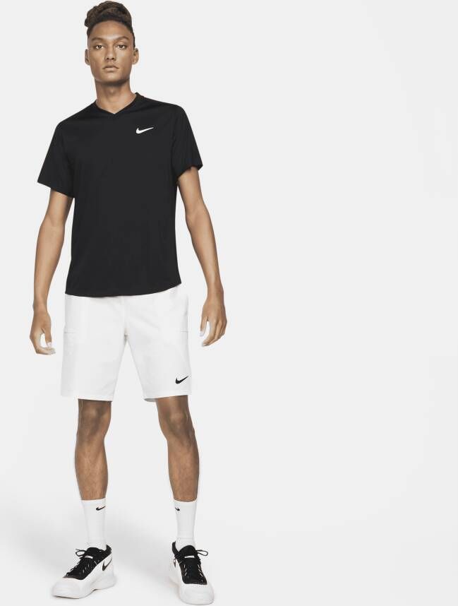 Nike Court Dri-FIT Victory Tennistop voor heren Zwart