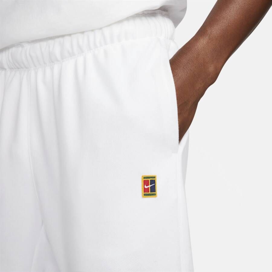 Nike Court Heritage Tennisbroek van sweatstof voor heren Wit