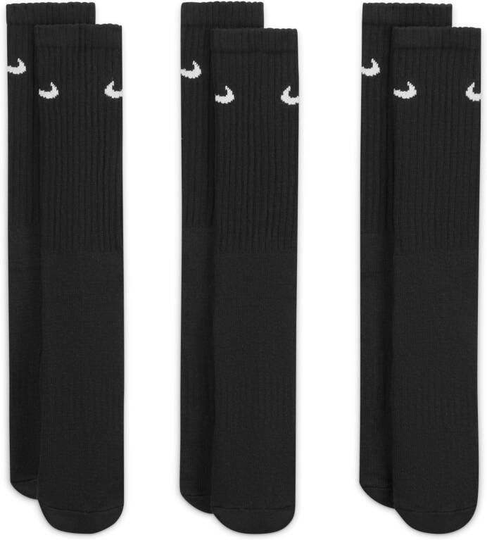 Nike Cushioned Crew trainingssokken (3 paar) Zwart - Foto 3