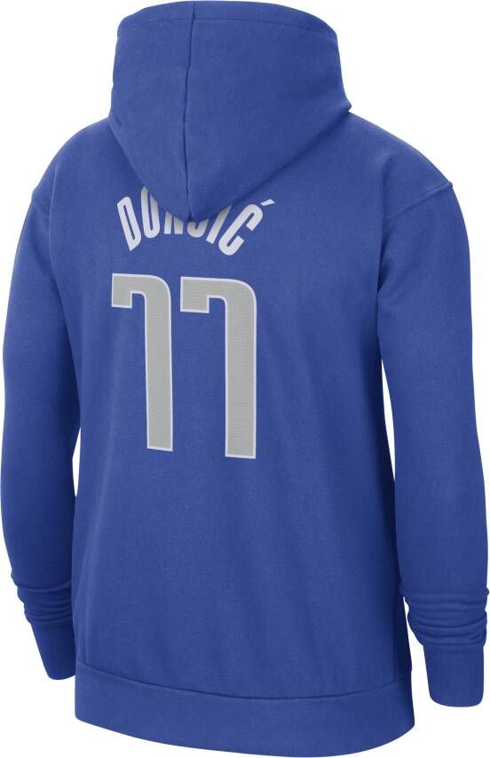 Nike Dallas Mavericks Essential NBA-fleecehoodie voor heren Blauw