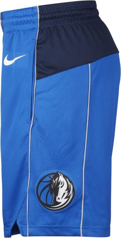 Nike Dallas Mavericks Icon Edition Swingman NBA-herenshorts Blauw