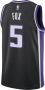 Nike De'Aaron Fox Sacramento Kings 2023 24 Icon Edition Swingman NBA-jersey met Dri-FIT Zwart - Thumbnail 2