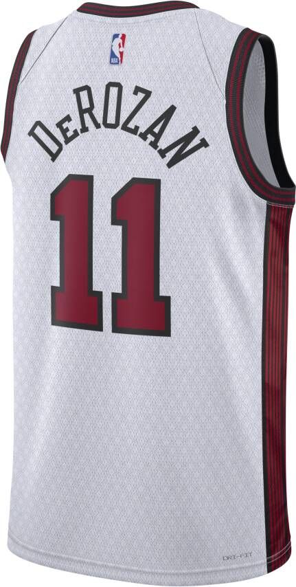 Nike Demar Derozan Chicago Bulls City Edition Swingman NBA-jersey met Dri-FIT Wit