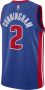 Nike Detroit Pistons Icon Edition 2022 23 Dri-FIT Swingman NBA-jersey voor heren Blauw - Thumbnail 2