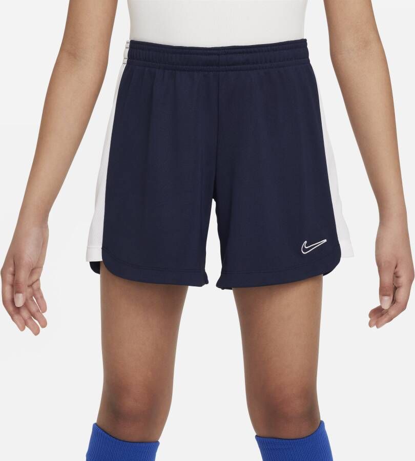 Nike Dri-FIT Academy 23 voetbalshorts voor meisjes Blauw
