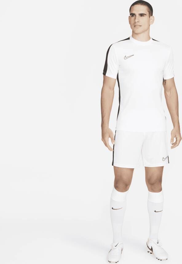 Nike Academy voetbaltop met Dri-FIT en korte mouwen voor heren Wit