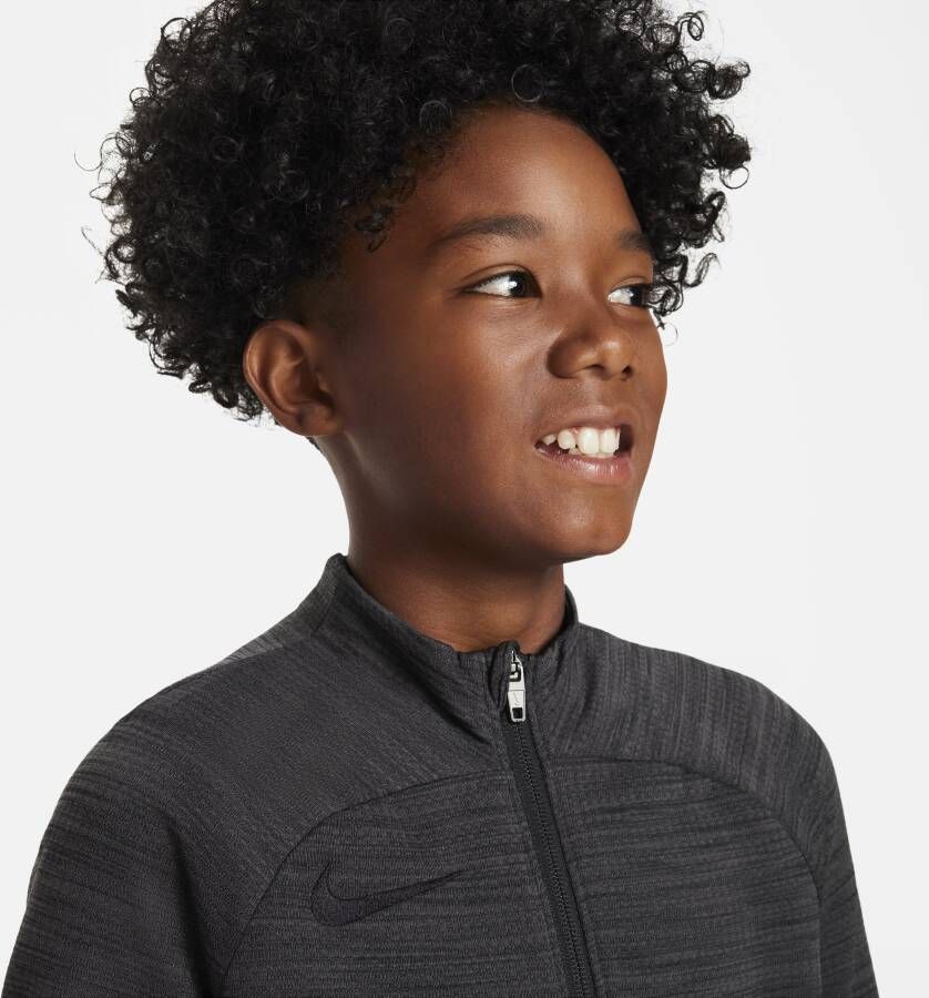 Nike Dri-FIT Academy Voetbaltrainingsjack voor kids Zwart