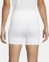 Nike Dri-FIT Advantage Tennisshorts met hoge taille voor dames (10 cm) Wit - Thumbnail 4