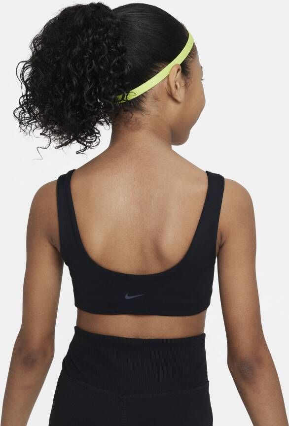 Nike Alate All U sport-bh voor meisjes Zwart