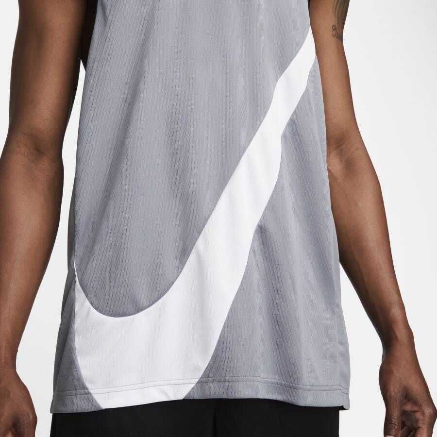 Nike Dri-FIT Basketbal crossover-jersey voor heren Grijs