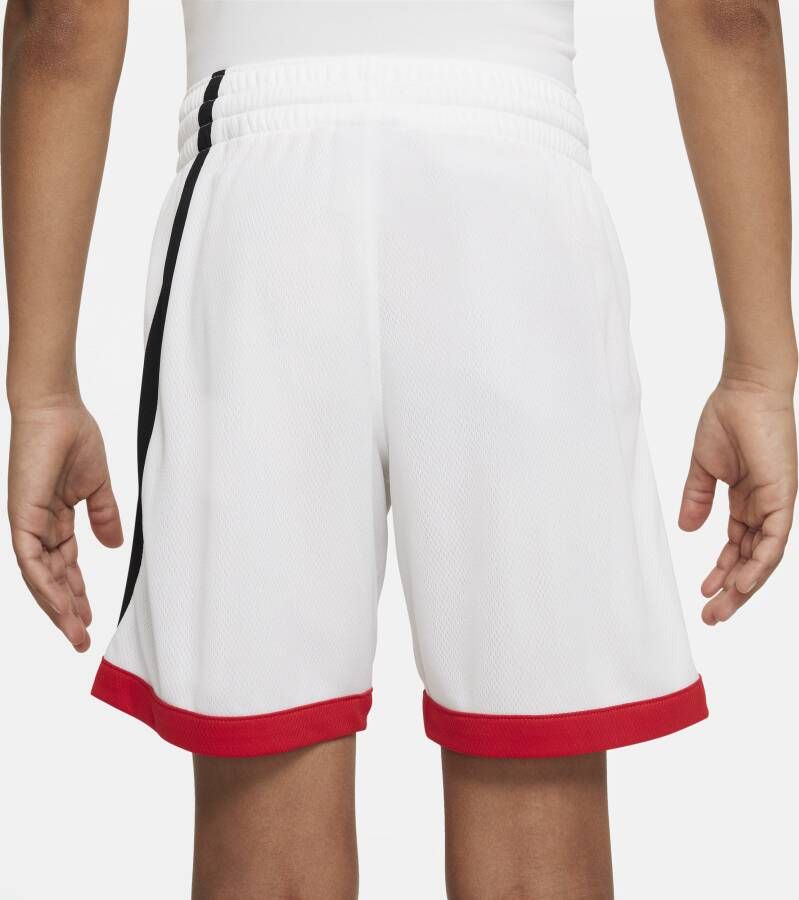 Nike Dri-FIT Basketbalshorts voor jongens Wit