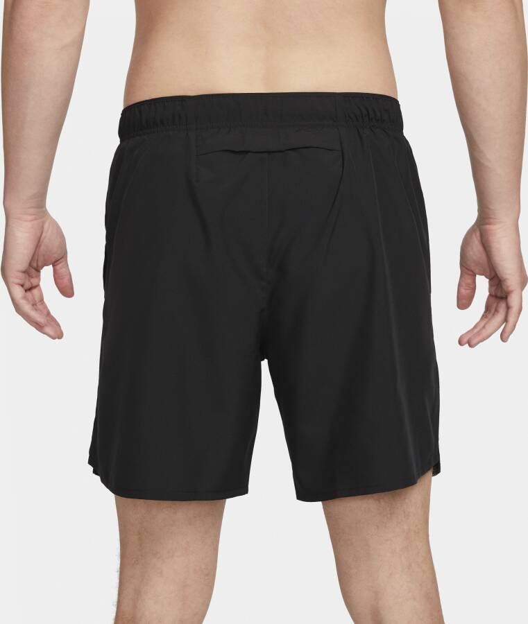 Nike Challenger Dri-FIT hardloopshorts met binnenbroek voor heren (18 cm) Zwart