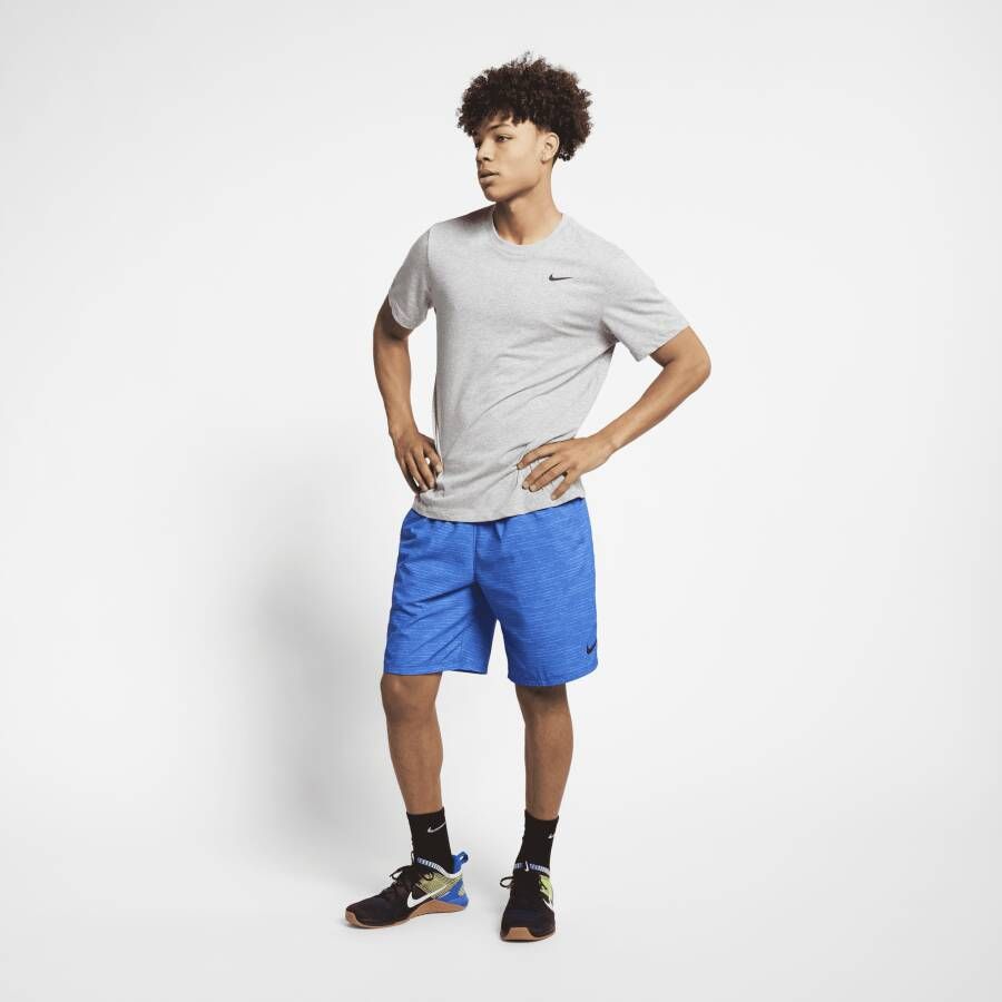 Nike Dri-FIT Fitness T-shirt voor heren Grijs - Foto 4