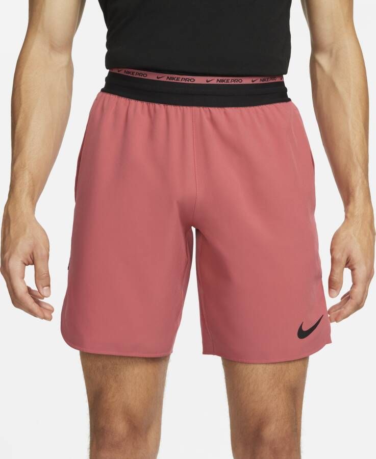 Nike Dri-FIT Flex Rep Pro Collection Niet-gevoerde trainingsshorts voor heren (van 20 cm) Rood
