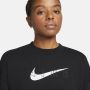Nike Dri-FIT Get Fit Trainingsshirt met ronde hals en graphic voor dames Zwart - Thumbnail 3