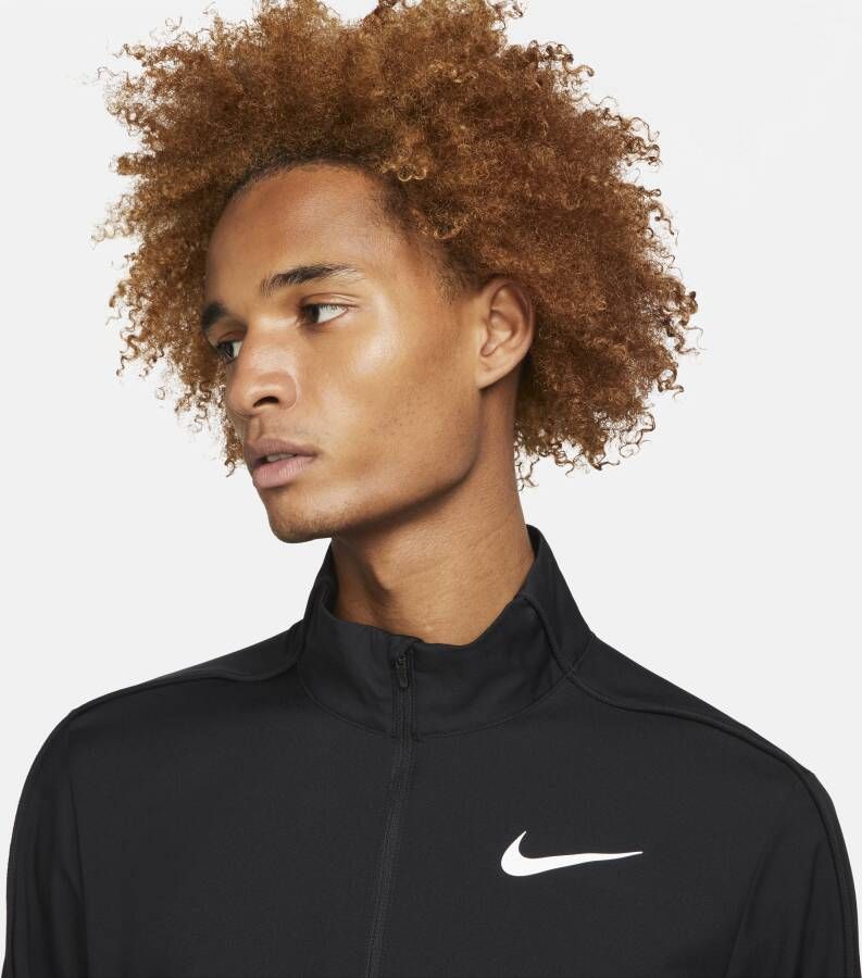 Nike Dri-FIT Geweven trainingsjack voor heren Zwart