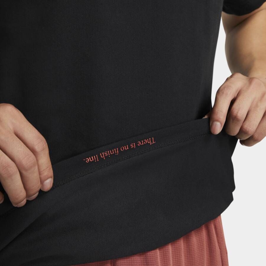 Nike Dri-FIT Hardloopshirt voor heren Zwart