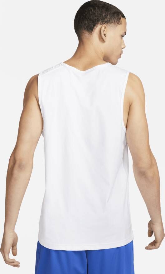 Nike Dri-FIT Hyverse fitnesstanktop zonder mouwen voor heren Wit - Foto 2