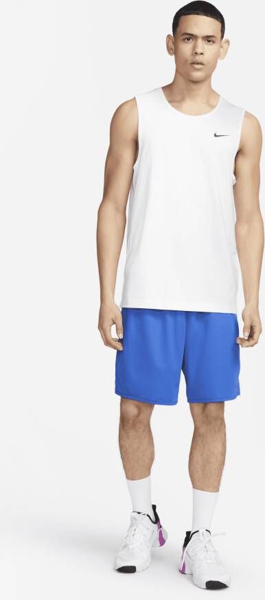 Nike Dri-FIT Hyverse fitnesstanktop zonder mouwen voor heren Wit - Foto 4