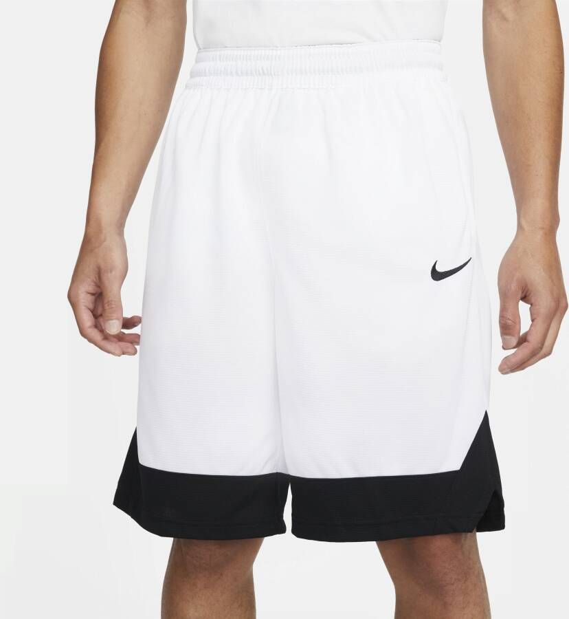 Nike Dri-FIT Icon Basketbalshorts voor heren Wit